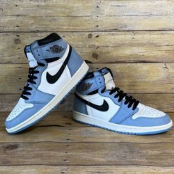 Nike Air Jordan 1 Retro High OG University Blue Men's Sneakers Size 9