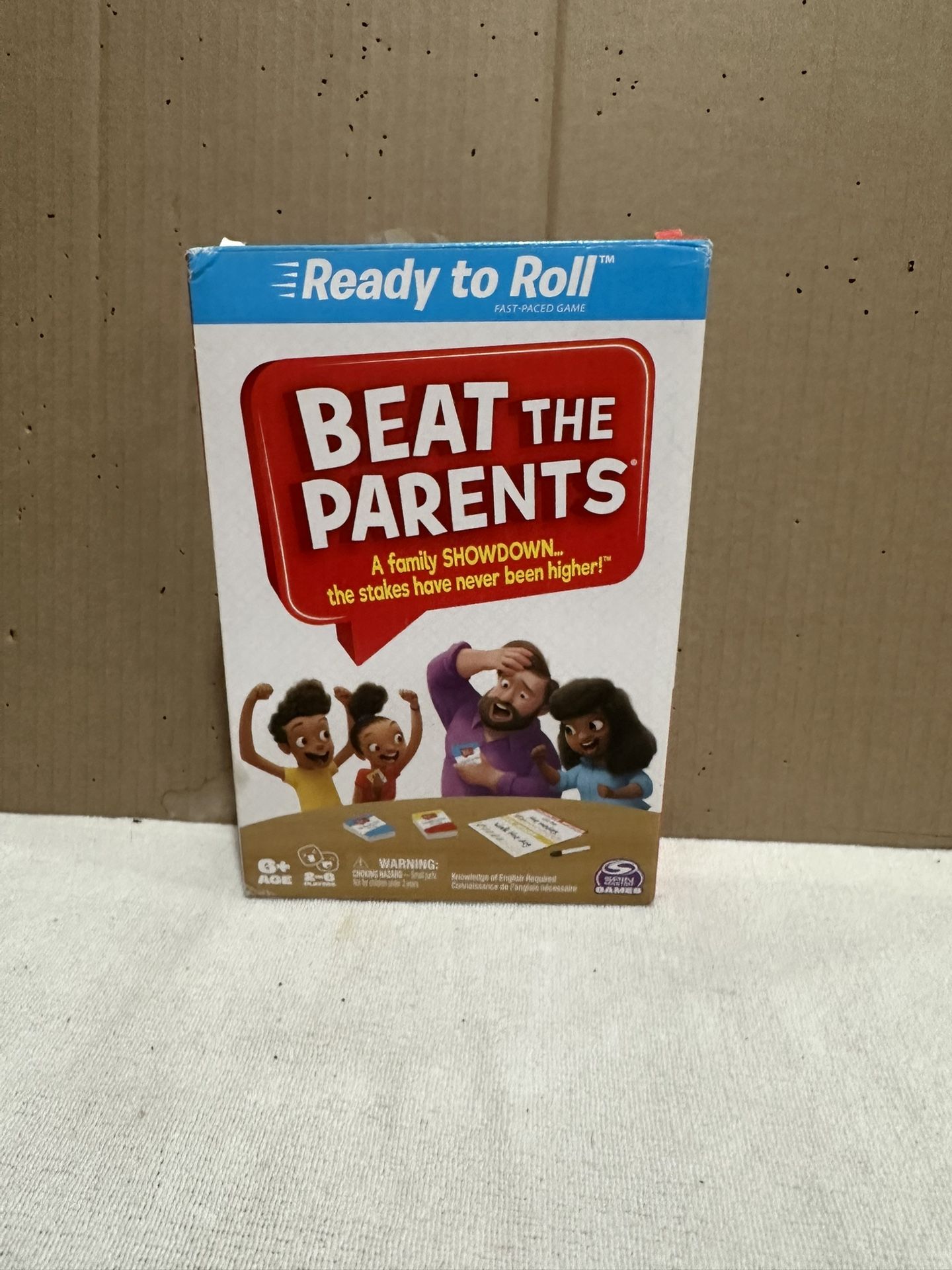 Spin  Master  Beat   The  Parents Family Board Game.