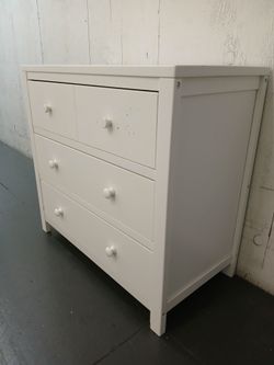 White 3 Drawer Dresser