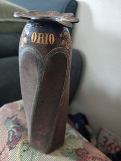 Very Old Antique Art Deco Bronze Vase