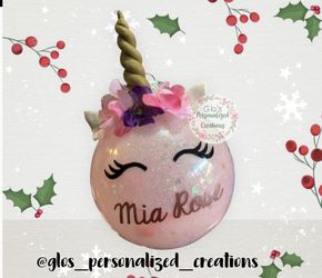 Mini Unicorn Ornament 