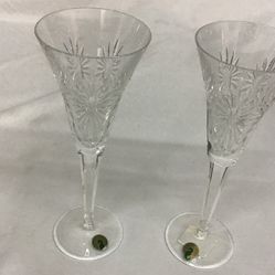 The Millennium Collection Toasting Flutes Waterford Crystal 1 pair