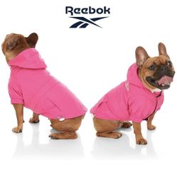 NWT Pink Reebok Dog Raincoat 