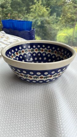 Polish pottery serving  bowl