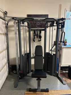 Xmark Functional Trainer Cable Machine 200 lb Weight Stacks