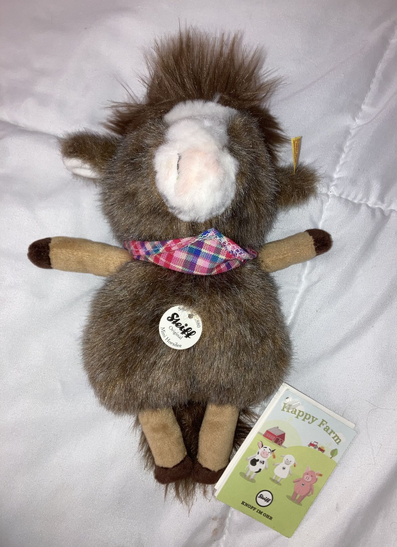 Steiff Brand Horse Plush Doll New w Tags!
