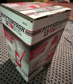 12 Ton Heavy Duty Hydraulic Bottle Jack (PITTSBURGH )