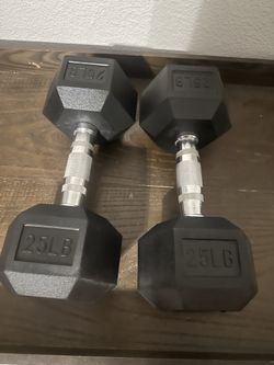 Two 25 lb weights