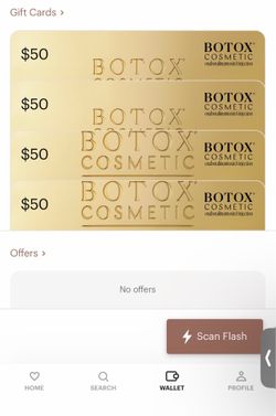 Botox gift cards