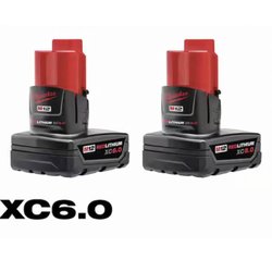 Milwaukee M12 XC Battery Pack 6. 0Ah (2-Pack)