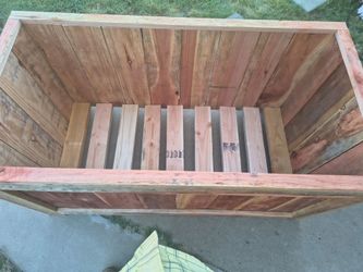 Redwood firewood box
