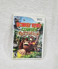 Donkey Kong Country Returns (Nintendo Wii) CIB Tested And Working Clean Disc