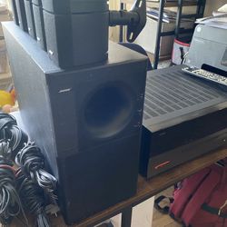 Bose Double Cube Home Theater System With Harmon Kardon Receiver 