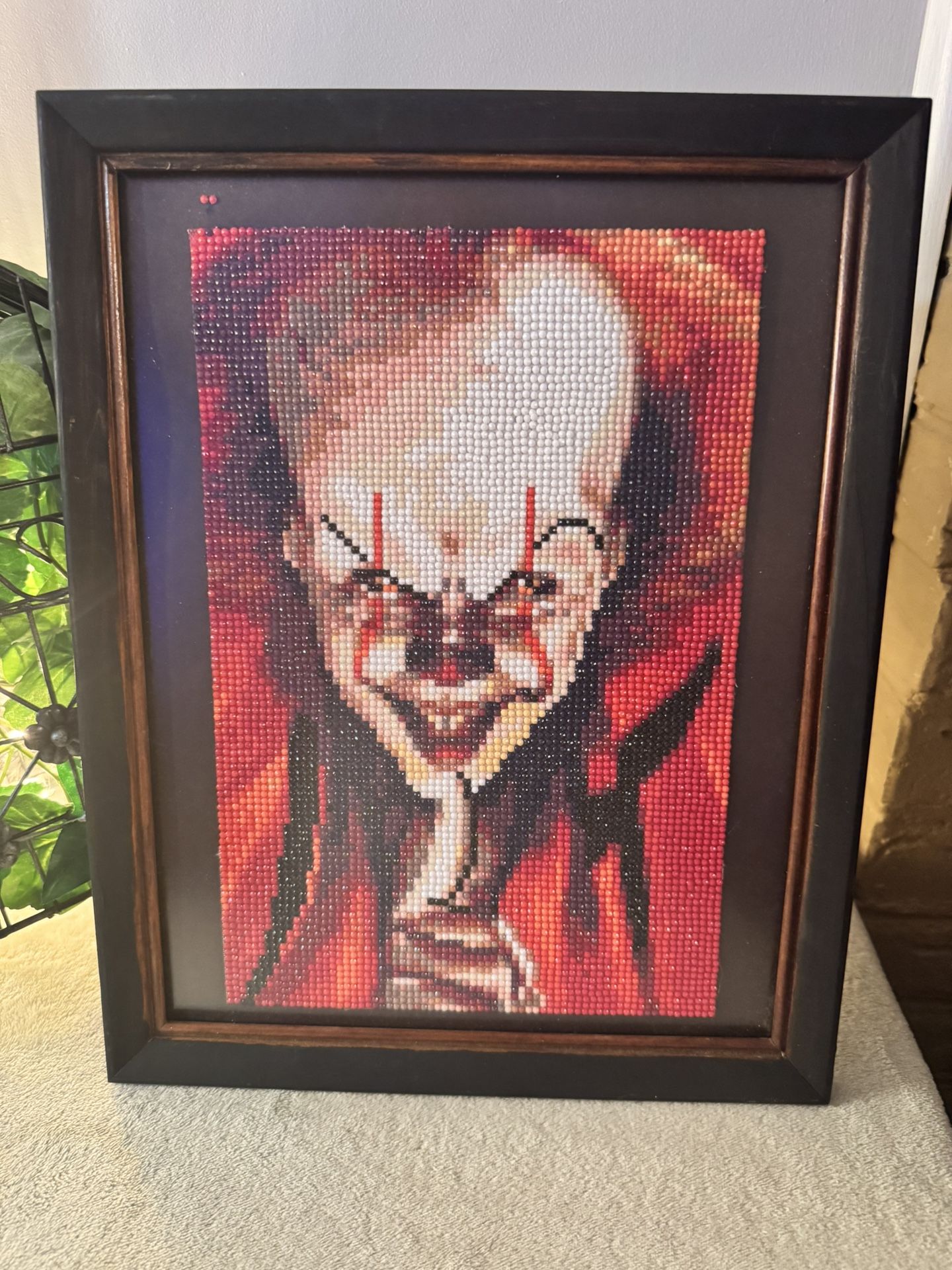 Pennywise (IT) 3D Framed Diamond Art. In Time For Spooky Halloween