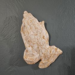Vintage Praying Hands Wall Plaque