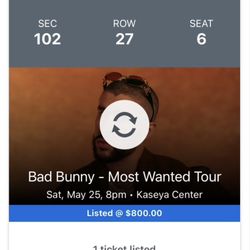 Bad Bunny - Most Wanted Tour (Saturday) 