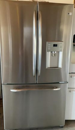 GE 3-Door Stainless Steel Refrigerator Fridge
