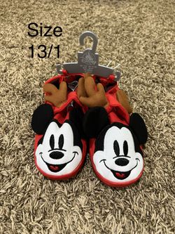 Disney Christmas Mickey Mouse Pajamas & Slippers