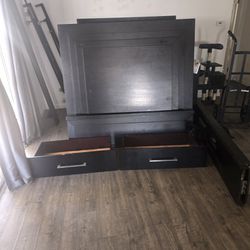 Dresser, Mirror, Queen Storage  Platform Bed
