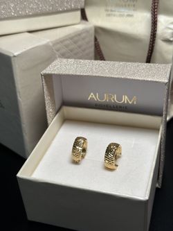 18k Gold Earrings New