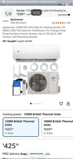 Brand new 12,000 mini split air conditioner worth 480