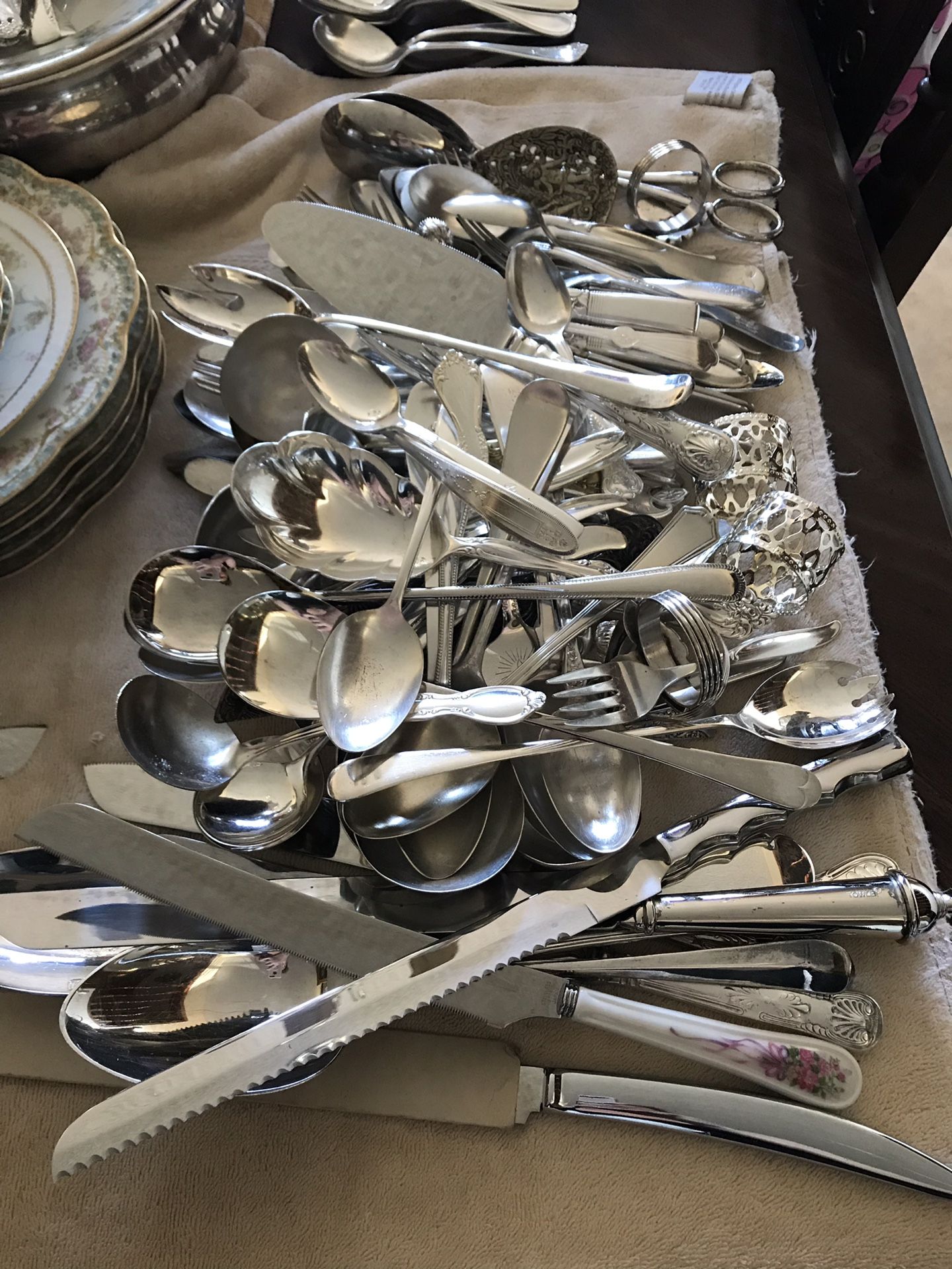 Vintage silverplated silverware