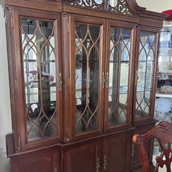 Cherry Finish China Hutch
