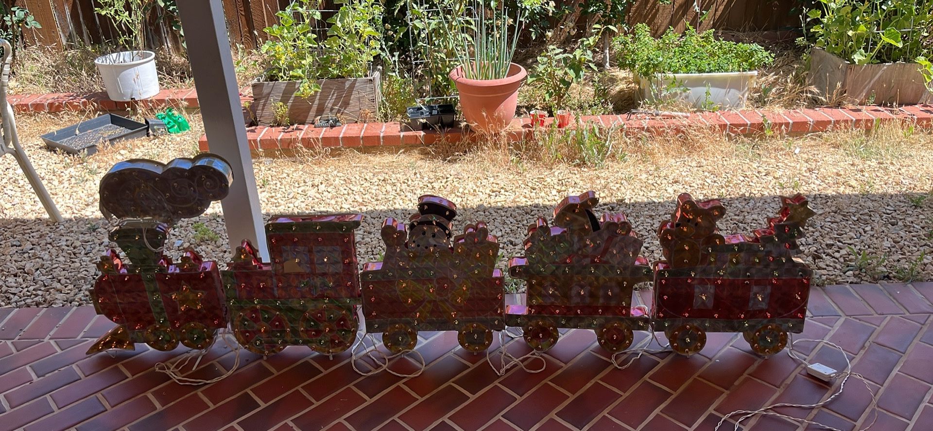 5 Pcs Holographic Train Lights Up