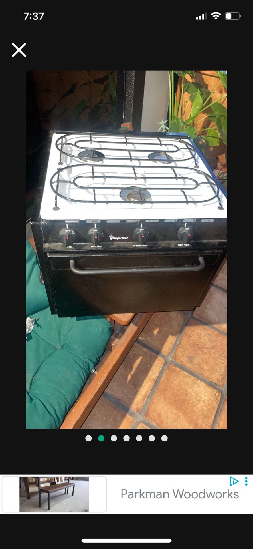 RV Stove And Hood 