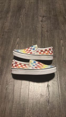 Vans Checkerboard Slip On Shoes 