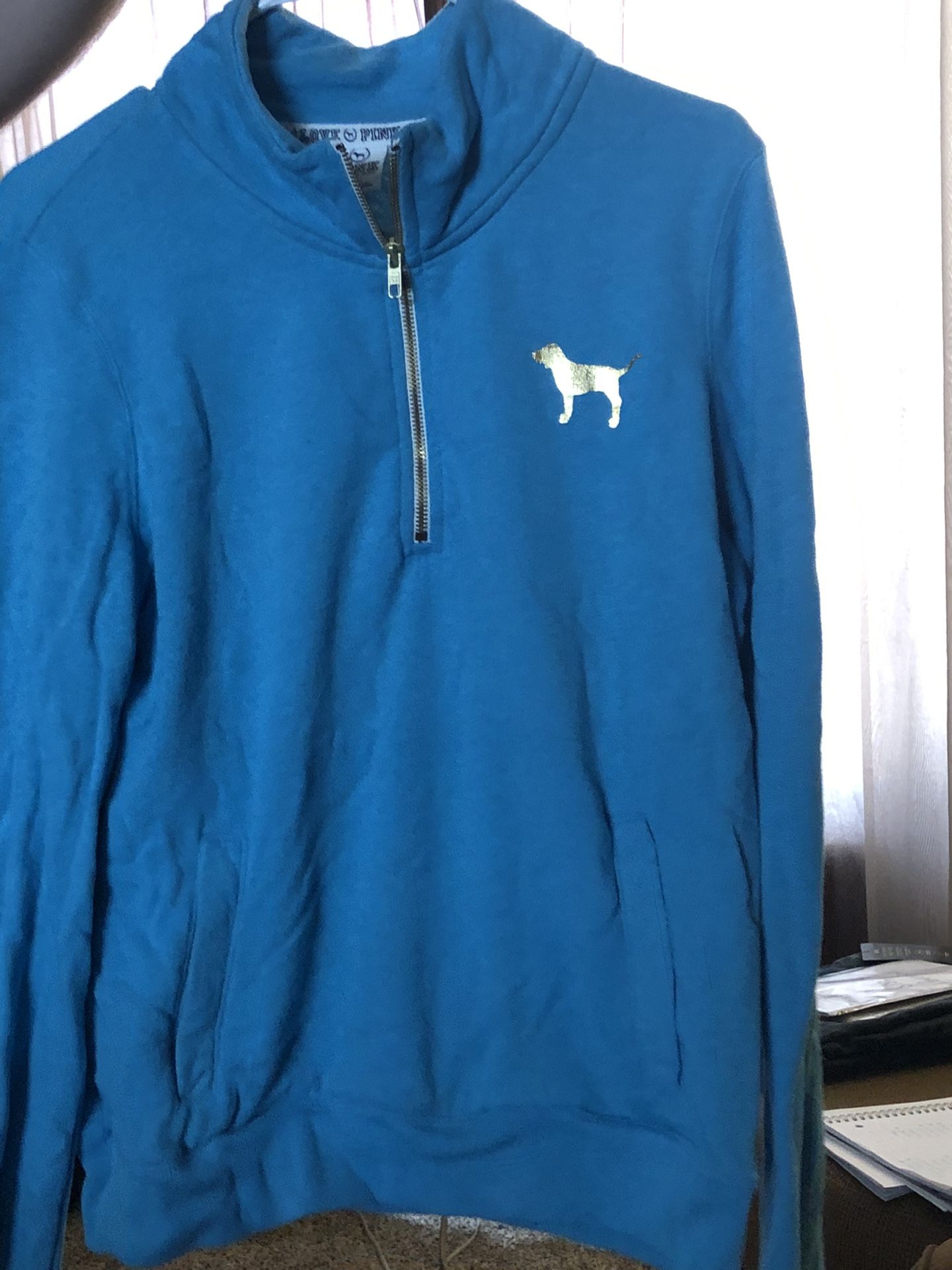 Love Pink Quarter Zip Sweatshirt