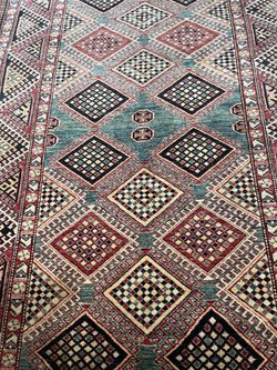 Turkish Kilim Wool Rug - 8.75" x 5.5" - excellent condition