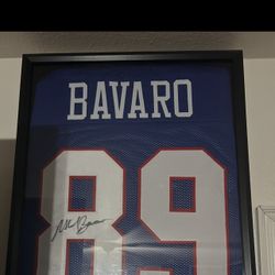 Mark Bavaro Signed New York Giants Jersey In Frame With Authenticity With jsa Coa