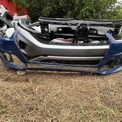 2020-2022 BLUE AUDI A5 QUATTRO B9 COUPE LINES FRONT BUMPER 8W6.807.437 F OEM MM26 YW14