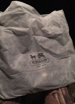 Coach leather bag