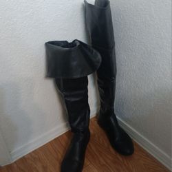 Women's Black  Over The Knee Boots 