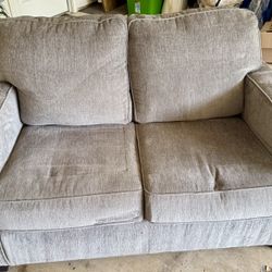 Gray Loveseat 