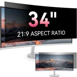 34 Inch Curved Computer Privacy Screen Protector for 21:9 Aspect (SR) 