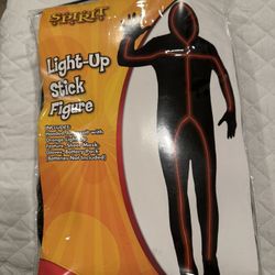 light up stick figure costume