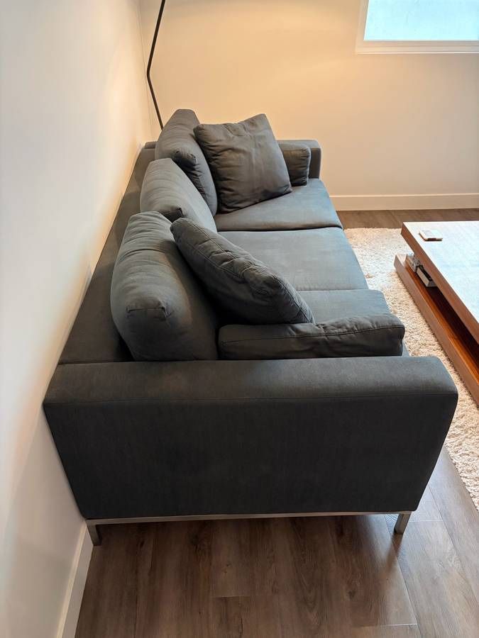 Gray Scandinavian Couch 