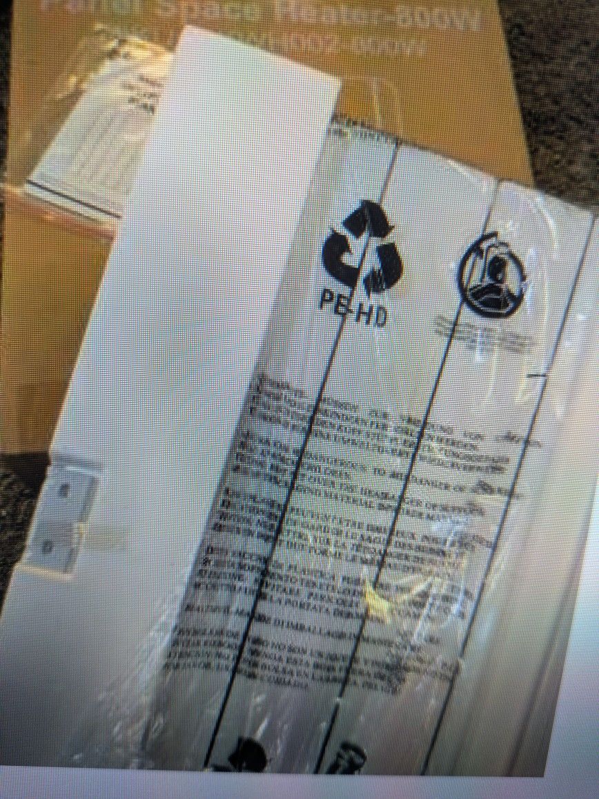 800W Panel Space Heater - Convection - Forced Air 