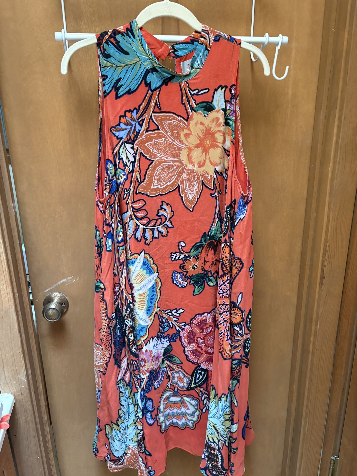 Maeve Orange Floral Dress Size Large