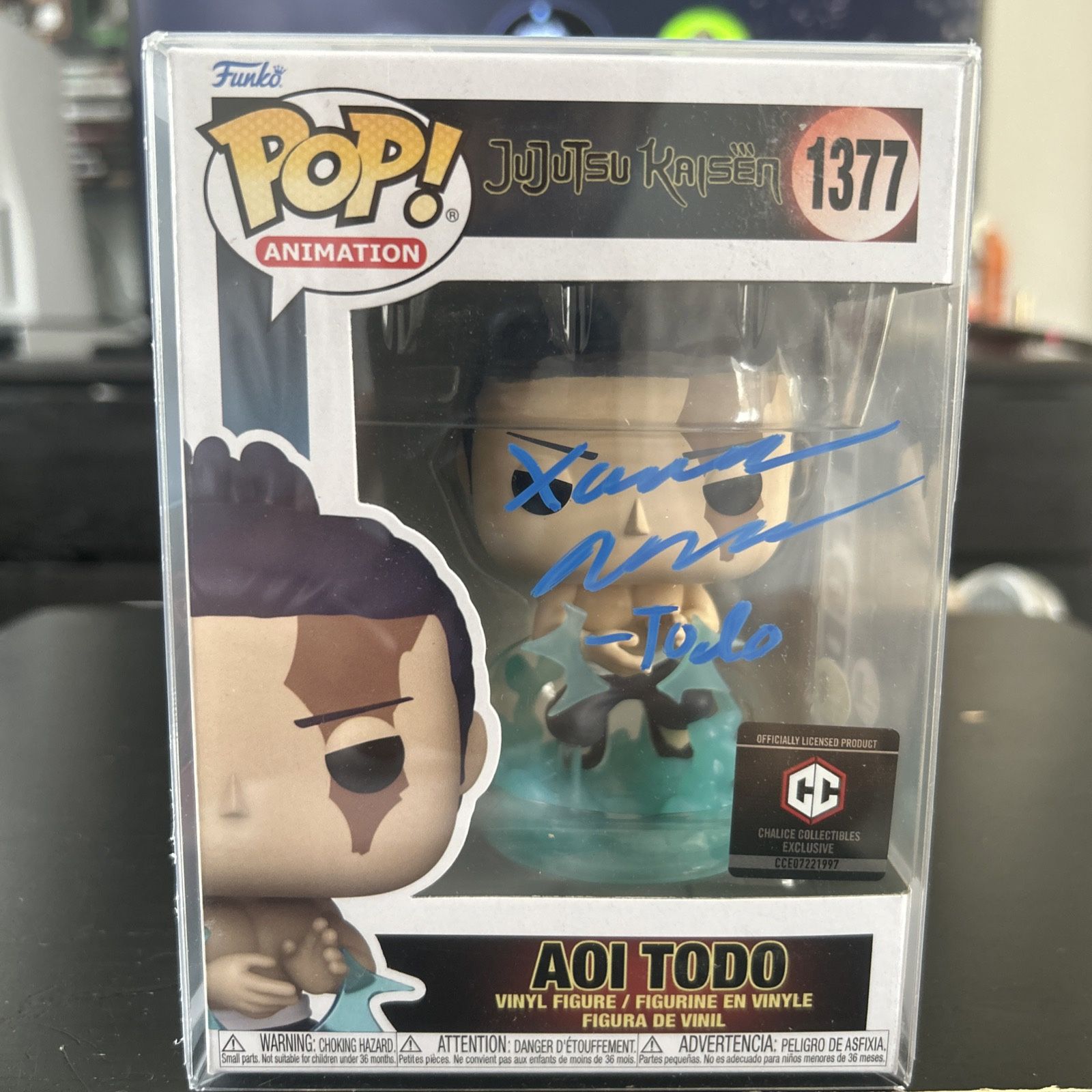 Funko Pop! Vinyl: Jujutsu Kaisen Aoi Todo #1377 Signed JSA Xander Mobus 