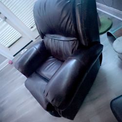 Leather recliner 