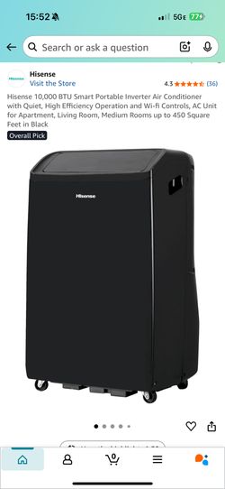Hisense 10,000 BTU Air Conditioner *and* Heater