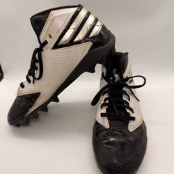 Adidas Sz 9 Men Freak Mid Football Cleats Black White