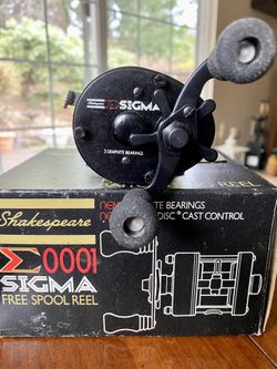 リール SHAKESPEARE SIGMA 0001 W0419 TR SHAKESPEARE SIGMA 0001 BAITCAST MADE IN WEST GERMANY