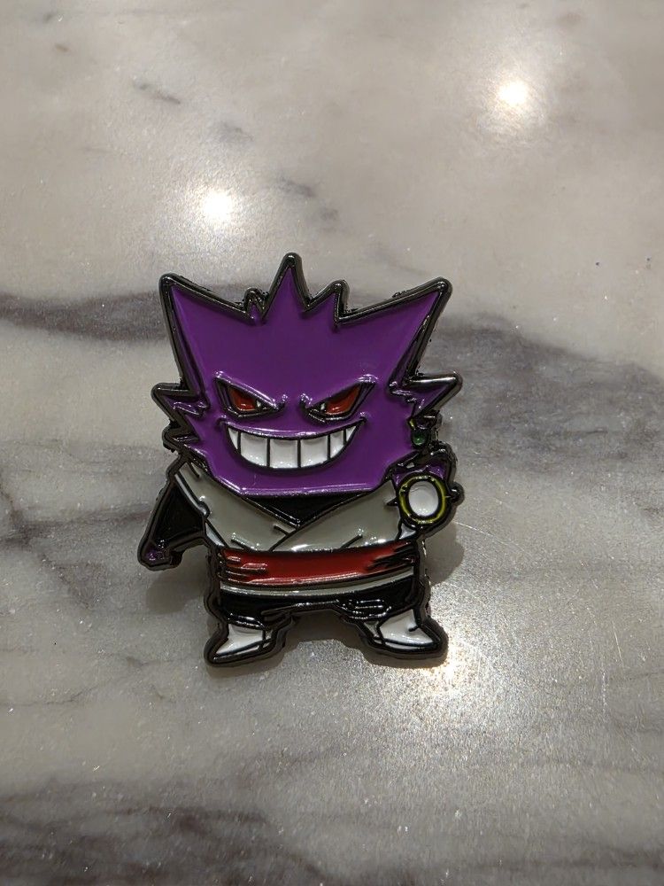 Pokemon Gengar DBZ Vegeta Black’ Enamel Pin