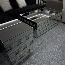 Marching Set Mirror Coffee Table Coffee Table And 2 End Table 