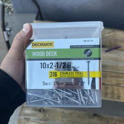 Deckmate Wood Deck 10x2- 1/2 in Stainless Steel Nails